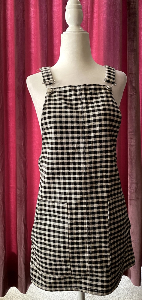 Topshop Gingham Overall